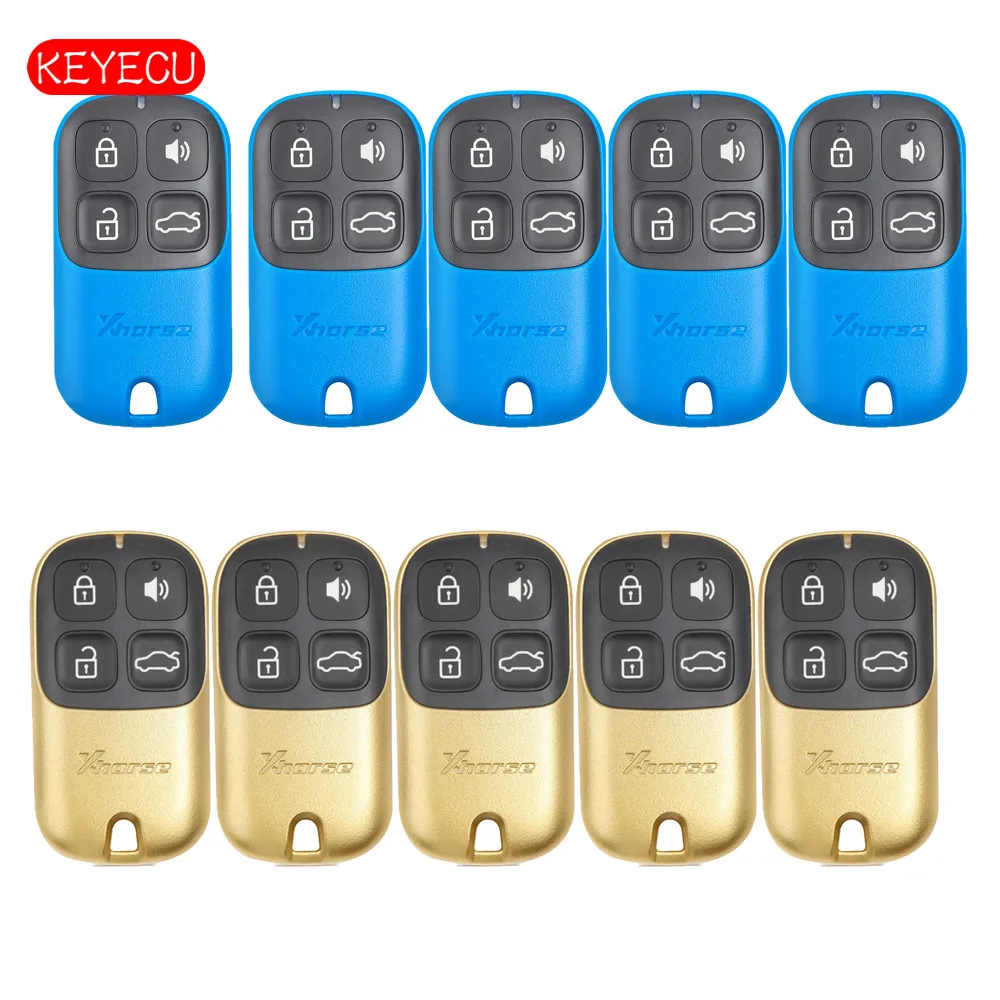 Keyecu Xhorse Vvdi Universal Remote Key Fob 4 Button For Vvdi Key Tool