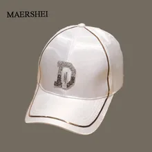 MAERSHEI летние высококачественные женские шар из горного хрусталя, кепки для девочек, женские регулируемые хип-хоп модные кепки с блестками
