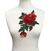 3D цветок блесток патч бисером аппликация вышивка патчи для одежды пришить наклейка на одежду Parches Ropa шитье AC1422