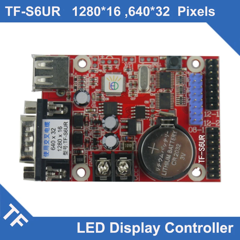 TF S6UR TF longgreat LED Display Control Card USB RS232 serial Port