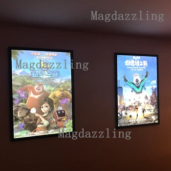 

A1 (65x90CM) Magnetic Slim Aluminum Frame LED Backlit Movie Poster Frame Lighted Up Movie Poster Light Box for Home Theater