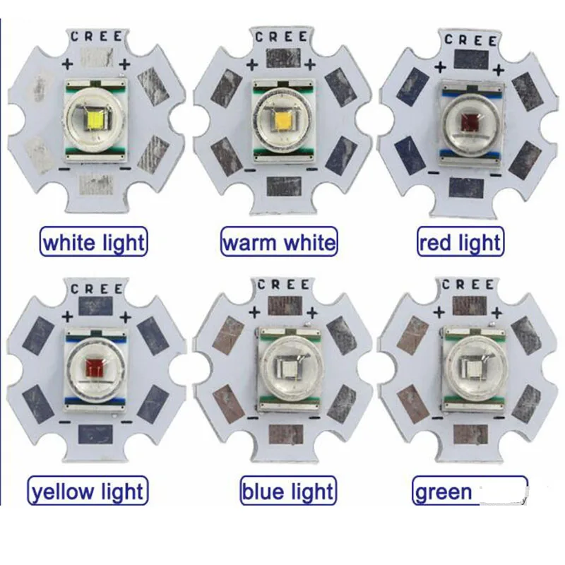 10 шт. CREE XRE Q5 светодиодный XLamp cree xr e белый/теплый белый/синий/красный/желтый 3 Вт