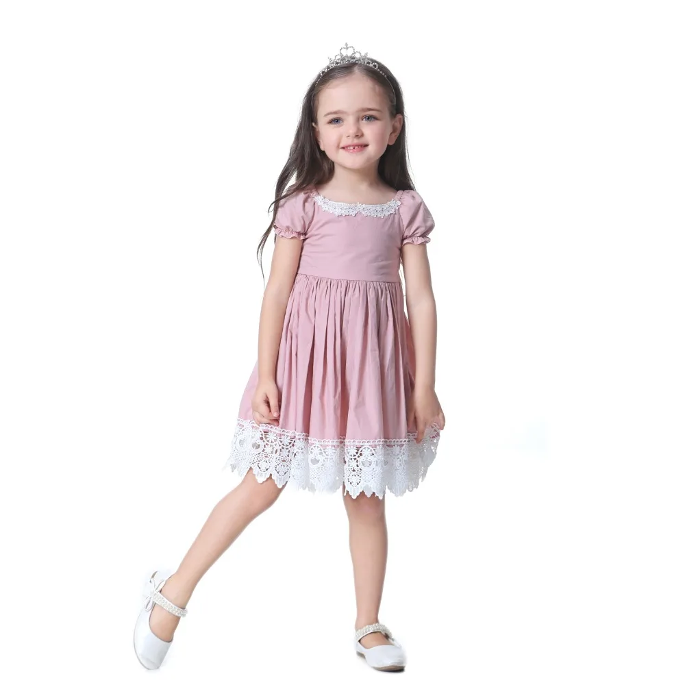 Toddler Girl Dress Solid Pink Lace Wedding Party Dress 2018 Brand Summer Princess Dresses Clothes Size 1-8 vestido infantil HTB1n0EObIic eJjSZFnq6xVwVXaJ - Toddler Girl Dress Solid Pink Lace Wedding Party Dress 2018 Brand Summer Princess Dresses Clothes Size 1-8 vestido infantil