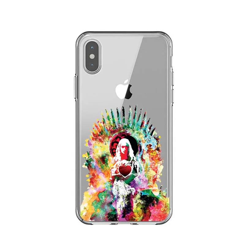 Чехол для iPhone X 5S SE 6s 6 7 8 Plus XS Max XR с изображением игры трона Дейенерис Дракон Джон Сноу Тирион Ланнистер - Цвет: TPU