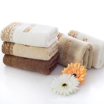 

Large size 100% cotton inspissate three colors water absorptionface Antibacteria towel 34*76cm for baby bath towel hair towel