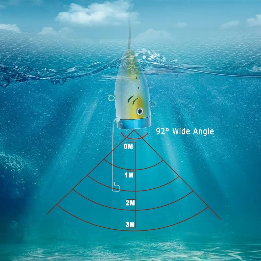 inventor dos Peixes sem Fio Câmera de Vídeo para Android e ios Syanspan 9 Wifi Ip68 hd 1000tvl Pesca Submarina Sounders 24 Leds Brancos 15 Localizadores de peixe