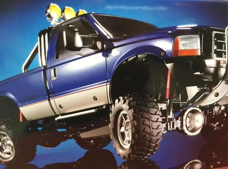 Tamiya по супер скидке 1/10 с высоким подъемом Ford F350 4WD 3spd комплект 58372