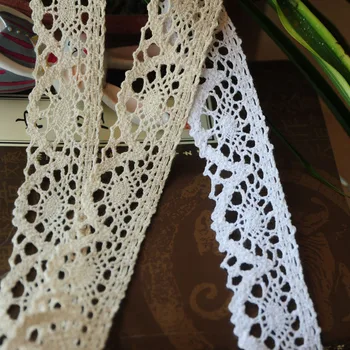 

10 M/ Lot 100% Cotton Lace Fabric Home Furnishing Warp Knitting DIY Garment Accessories Hair Accessories Bowknot RS281