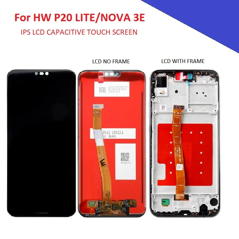 ЖК дисплей 5 84 дюйма для Huawei P20 LITE /NOVA 3E экран сенсорная панель в сборе мобильный