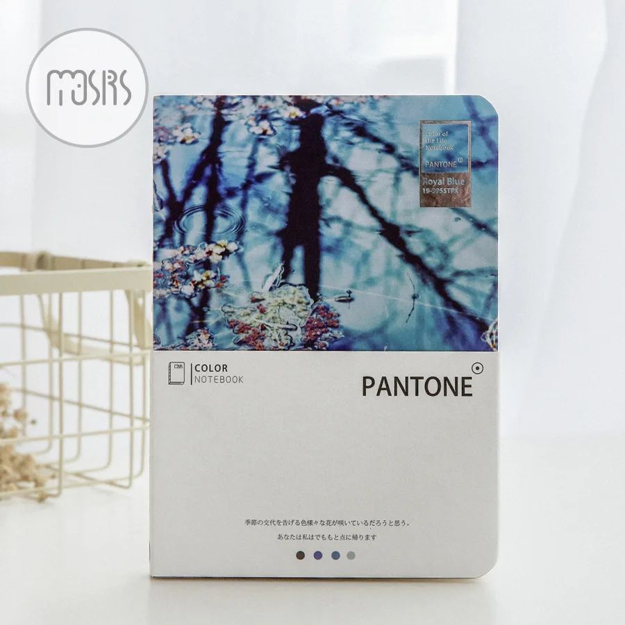 PANTONE Японский милый цветной четырехсезонный цветочный блокнот 4 внутренних дизайна чертежный планировщик повесток сетки Дневник Школьные подарки