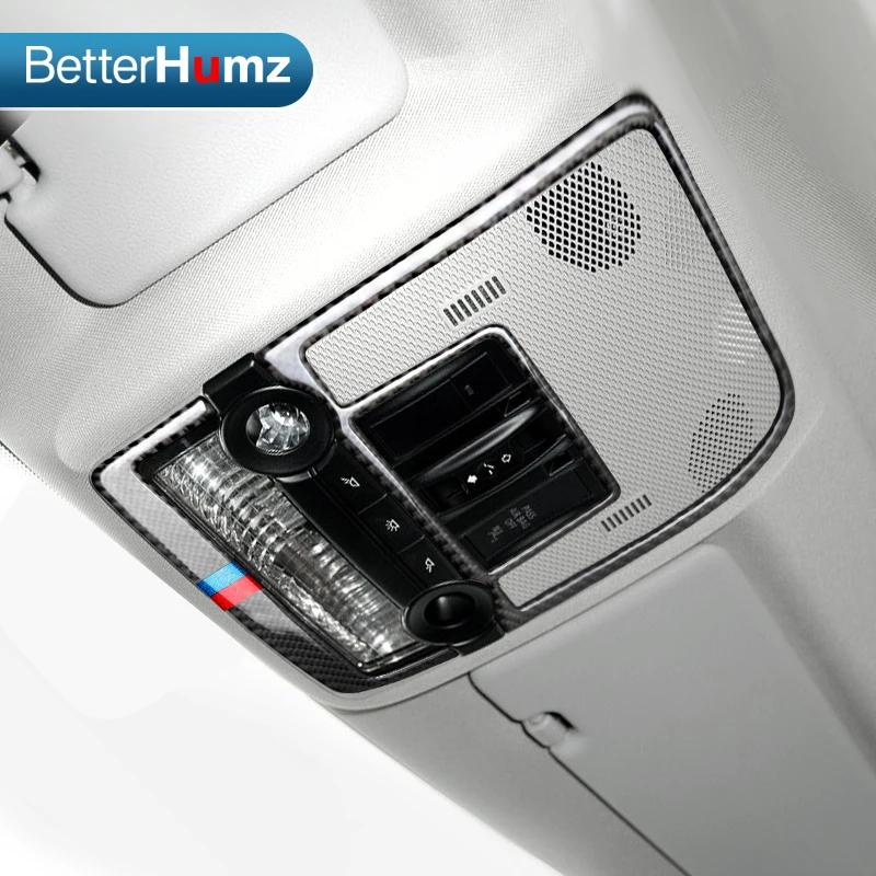 Для BMW E70 E71 углерода Волокно Чтение свет купола Панель декоративные Рамки крышка отделка интерьера литья Стикеры X5 X6 автомобиля подкладке