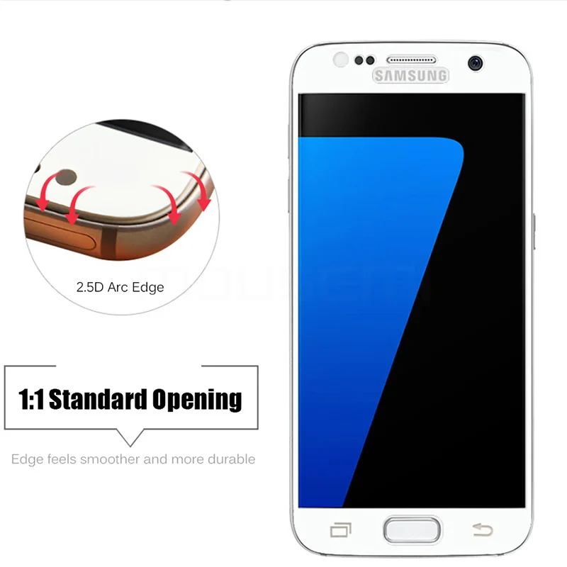 Mousmi Защитное стекло для Samsung Galaxy S7 S6 закаленное на экран протектор 6 Note 4 5