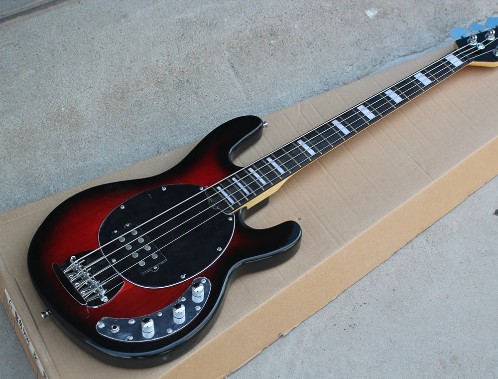 

Factory Custom Dark Red Electric Bass Guitar with 4 Strings,21 Frets,Chrome Hardware,Rosewood Fingerboard,Offer Customized