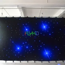 Передвижное электропитание на китайском рынке, используя технологию электронно 3х6 М звездный СВЕТОДИОДНЫЙ занавес