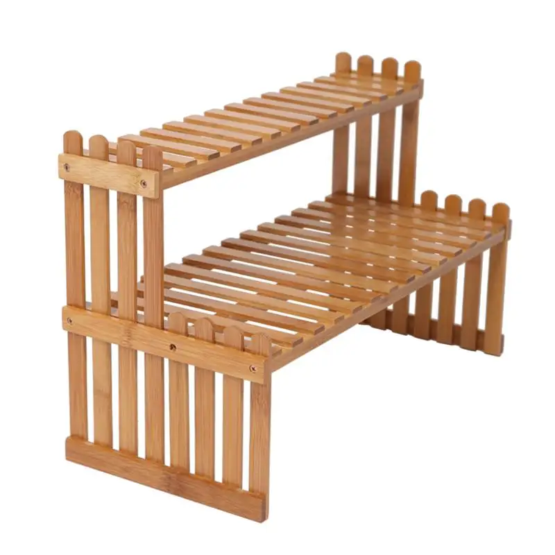 

27/47 CM Wooden Flower Shelf Storage Holder Succulent Plant Rack For Indoor Living Room Balcony