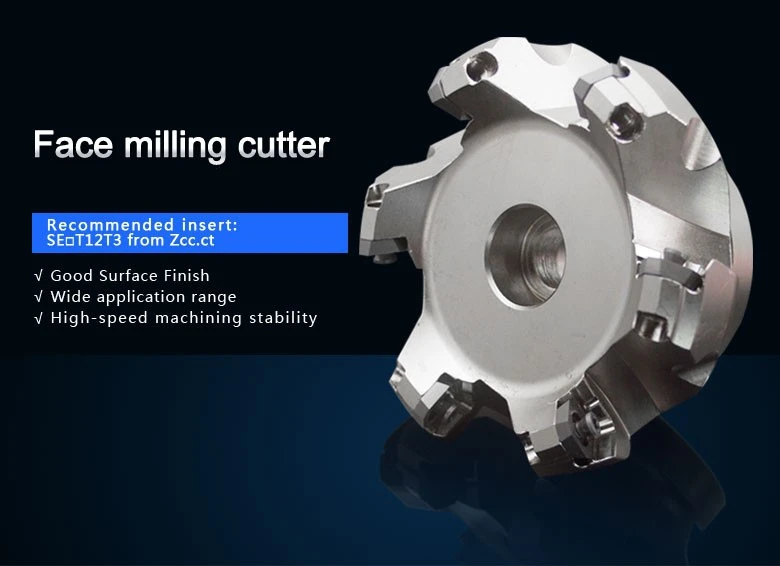 

high quality Indexable mill cutter face milling cutter tools holder FMA01-080-A27-SE12-06 Matched insert SEET12T3, R245-12T3M-PM