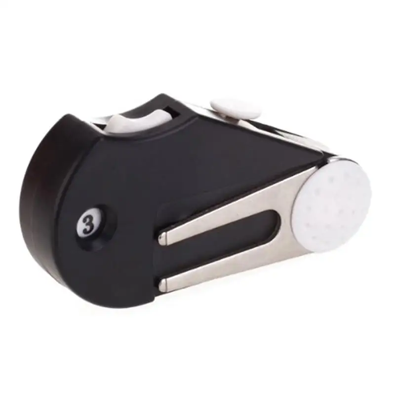 

5-in-1 Golf Divot Tool Groove Cleaner Brush Ball Marker Score Counter