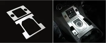 

ABS Chrome Inner Gear Shift + Cigarette Lighter Panel Cover Trim 2pcs/set For Land Rover LR4 Discovery 4 2014 2015