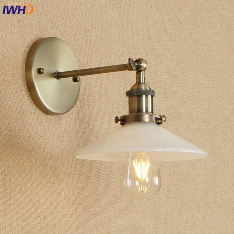 

IWHD Retro Loft LED Wall Lamp Iron Adjustable Wall Lights RH Wandlamp Indoor Lighting Bathroom Light Applique Murale Luminaire