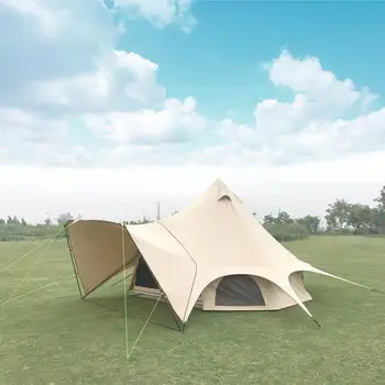 

LUXURY double layer canvas fabric waterproof glamping tent