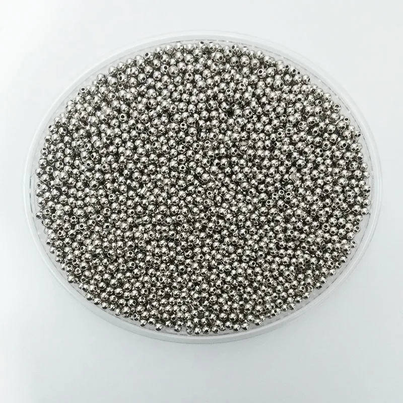 

5mm jewelry findings beads Smooth Round Ball Spacers necklace Charms Connector Components supplies Acrylic earrings making
