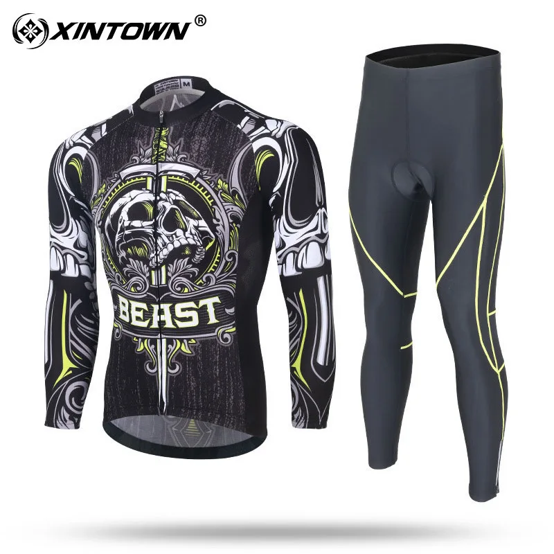 

XINTOWN La Casera Bahamontes Retro Cycling Jersey Long Sleeve Sets Spring Sets Autumn Sets 3d Gel Pad Cycling Clothing Bike Wear