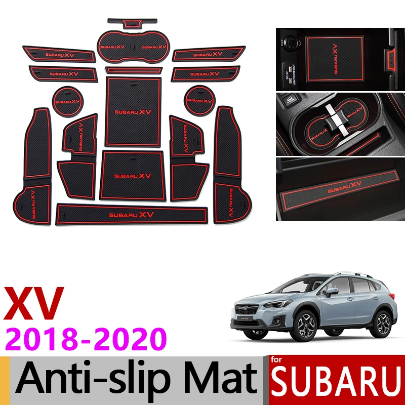 Нескользящий коврик с прорезями для ворот резиновые коврики Subaru XV 2018 2019 2020 Crosstrek