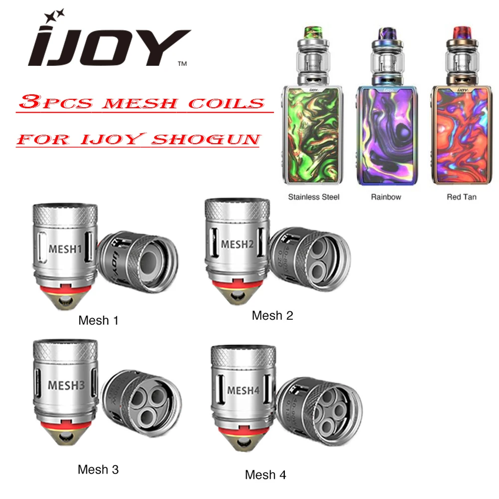 Новая Оригинальная сетчатая катушка IJOY Shogun для Subohm Tank/атомайзер электронная