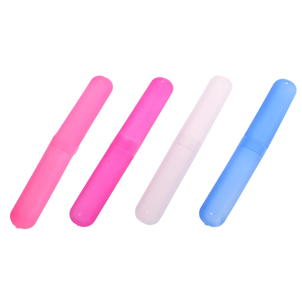 1Pcs Fashion Portable Travel Toothbrush Box Case Plastic Container for Toothbrush Holder Tube Plastic Cover Toothbrush 1