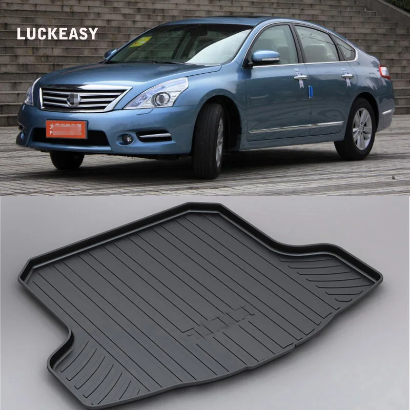

LUCKEASY Non-Slip Waterproof 3D TPO Trunk Boot Cargo Mat Recycled Durable For Nissan Teana 09-18 Car-styling