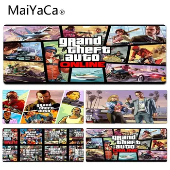 

MaiYaCa Beautiful Anime GTA Logo High Speed New Lockedge Mousepad Size for 300*700*2mm and 300*900*2mm Game Mousepad