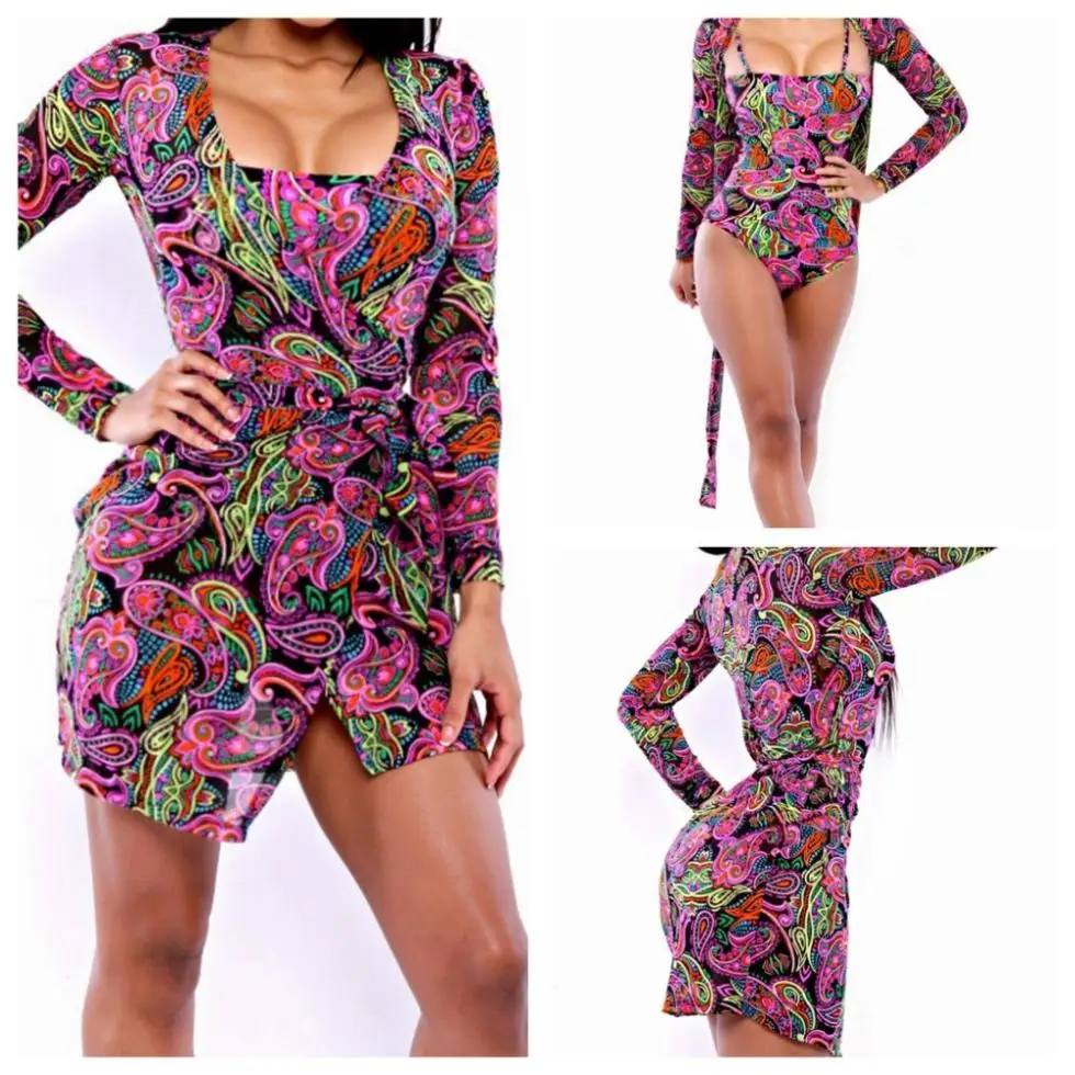 Buy hot sexy 2015 new long sleeves sexy beach dress