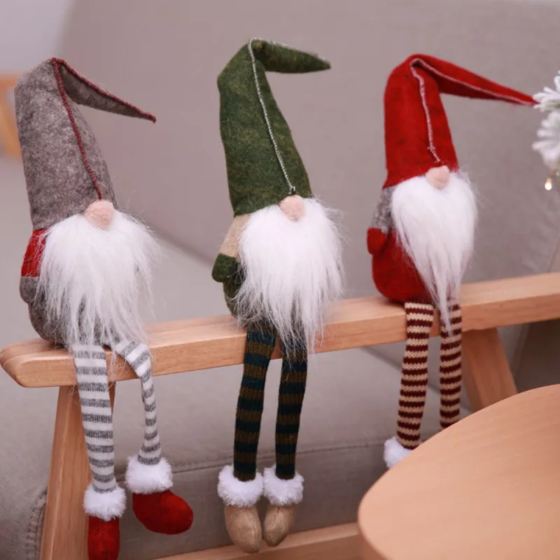 Вечерние DIY рождественские Рождественские куклы Санта-Клауса, вечерние куклы эльфа, Новогодний ужин, рождественские украшения, вечерние украшения для домашнего фестиваля