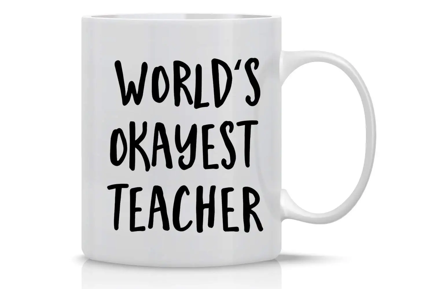 

World's Okayest Teacher Mug Funny Teacher Mug 11Oz Coffee Mug