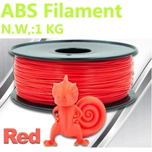 Красный Цвет 3d принтер провода abs нити 1,75 мм 3d Принтер abs пластик PinRui пластиковые нити 1 кг abs материалы для 3D-печати