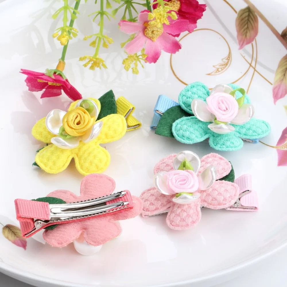 Детская заколка с цветами новинка детская для волос аксессуары волос|flower