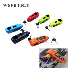 Caps-Lock Motorcycle Scooter Handlebar Brake Lever Grip Security Lock Black Anti-Theft Lock For Honda Suzuki Kawasaki