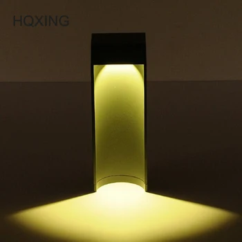 

[HQXING] 4pcs/lot outdoor stand pole column LED lawn light villa garden park light modern waterproof Outdoor post LED lawn lamp