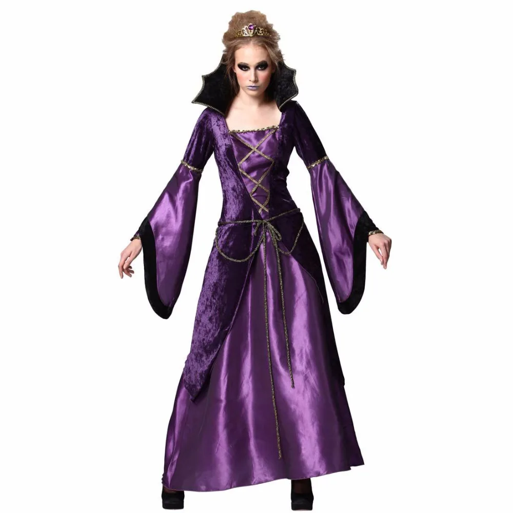Umorden Christmas Party Purim Halloween Costumes Purple Women Vampire