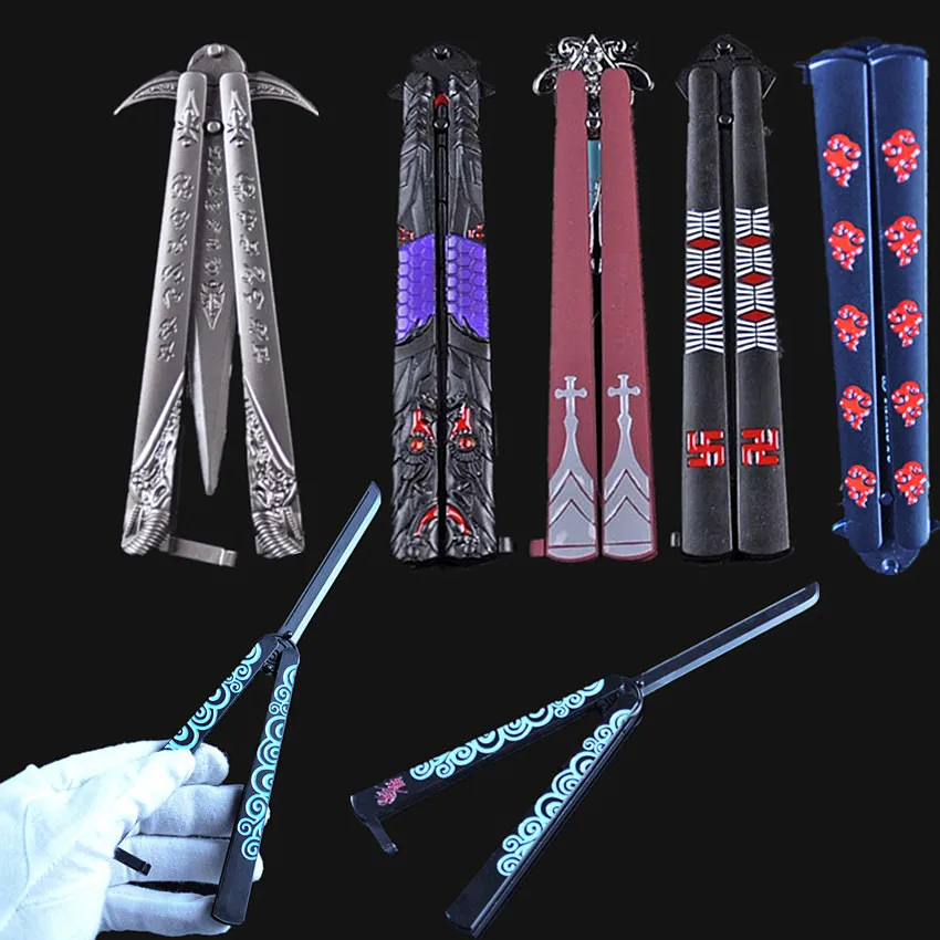 

1PCS Anime Sword Art Online Artware Butterfly Flail Trainer Knife Weapon Model Toy Soft