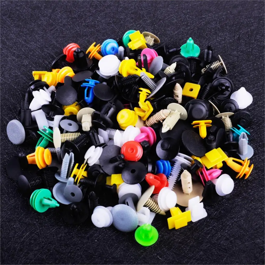 beler 500pcs Assortment Universal Mixed Auto Fastener Car Bumper Clips