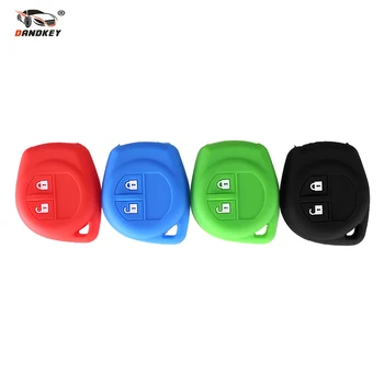 

DANDKEY 10x 2 Buttons Silicone Key Cover For SUZUKI SX4 Swift Liana Viara Jimny Alto Ignis Esteem Remote Honder Fob Cover Skin