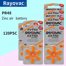 120 шт/лот оригинальные дополнительные характеристики слуховых аппаратов. Цинк воздуха 13/P13/PR48 батареи для слуховые аппараты BTE