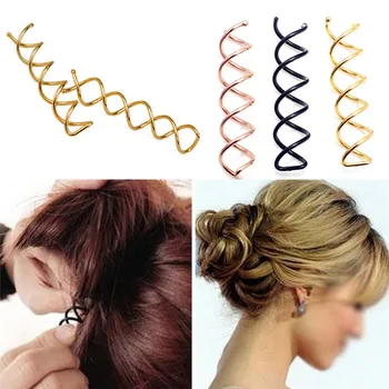 

10 Pcs Fashion Women Spiral Spin Screw Bobby Hairpin Hair Clip Twisted Barrette Styling Accessories