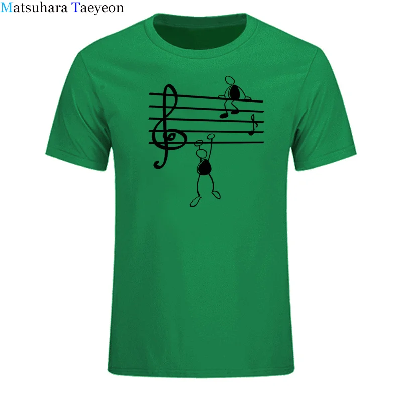 Футболка с забавным принтом музыкальных нот, мужская летняя Стильная хлопковая футболка с коротким рукавом и круглым вырезом, забавная футболка, мужская верхняя одежда - Цвет: 19