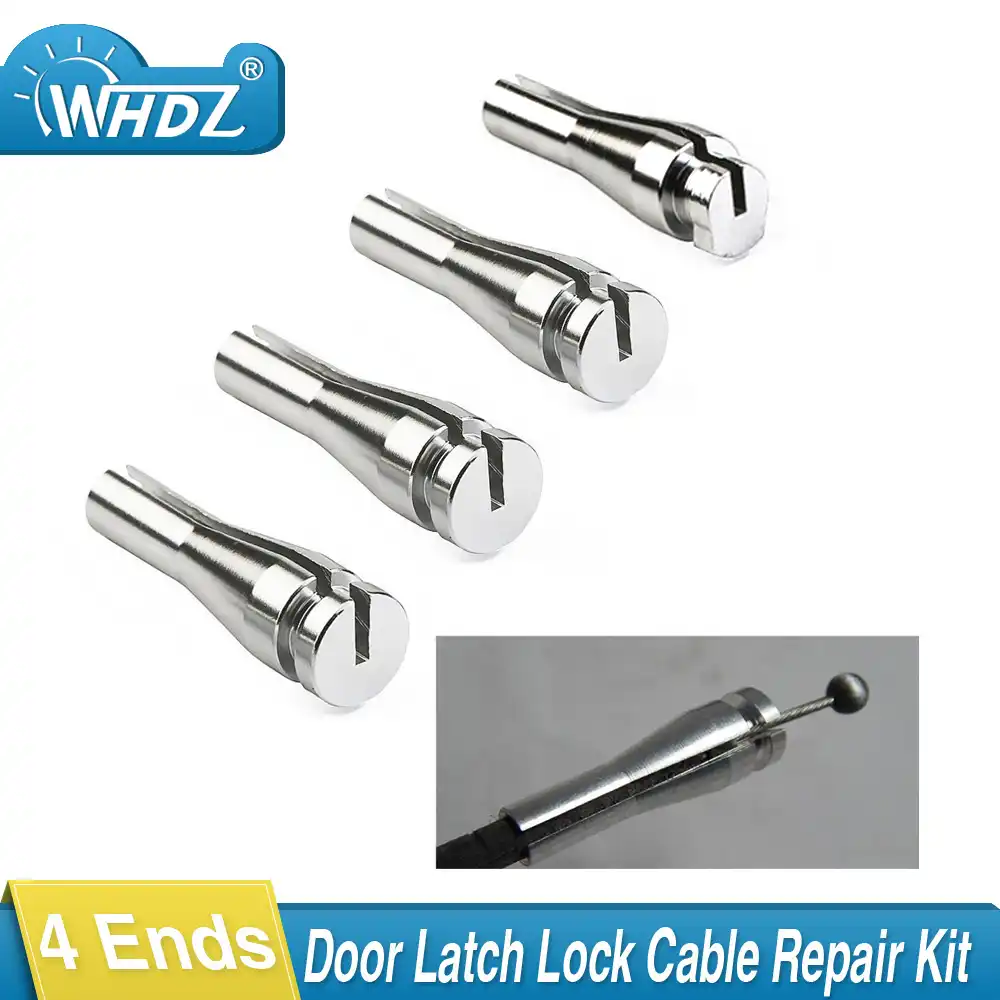 Whdz 4 Ends Vehicle Door Latch Lock Cable Repair Kit Car