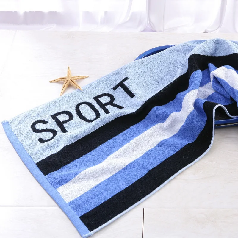 Junwell 40X95cm Larger Size Sports Towel 100% Cotton Terry Gym Towel toalha de esportes Swimming Travel essiential 3 colors