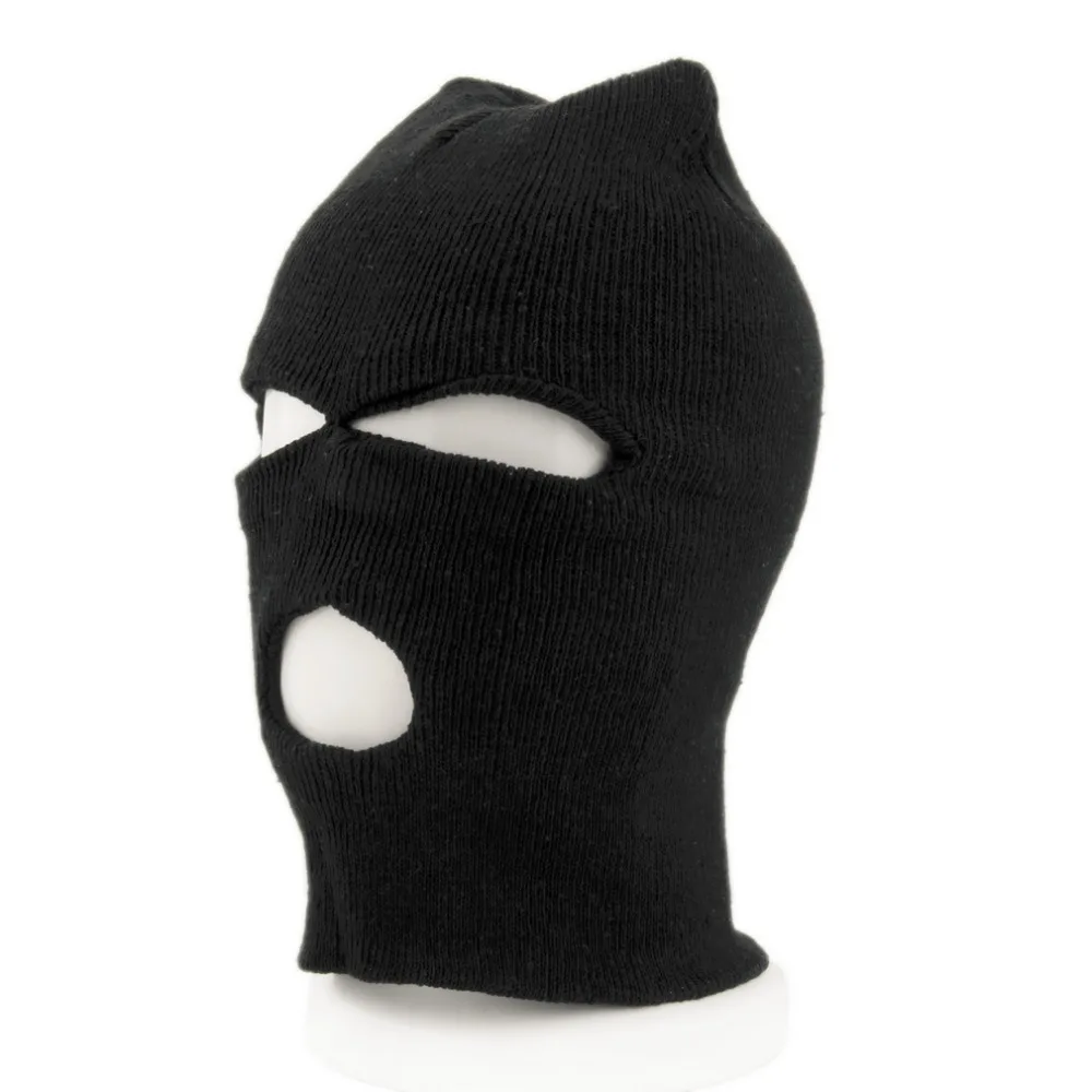 

Face Mask bike Full Face Cover Ski Mask Three 3 Hole Balaclava Knit Hat Winter Stretch Snow mask Beanie bike Hat Cap New