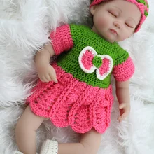 45 см мягкие силиконовые Reborn Baby Doll милые куклы для девочек хлопок Тело Винил мягкие игрушки для детей рождественские подарки спящие куклы-младенцы