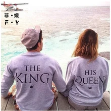 Women T Shirt O Neck Couple T-Shirt King Queen Fashion New Style Full Sexy Vetement Femme Tshirt Women